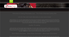Desktop Screenshot of dating-shemales.com
